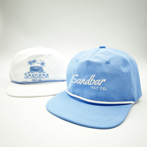 Casquette de baseball sportive vierge à 5 panneaux, style Richardson 256, avec visière plate carrée, logo personnalisé, fermeture snapback et cordon, vente en gros OEM ODM - Product Image 3