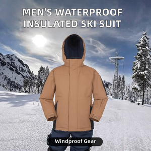 Combinaison de ski unisexe professionnelle personnalisée, imperméable, respirante, anti-UV, Rip-Stop, col montant, coutures entièrement thermosoudées, coupe-vent - Product Image 2
