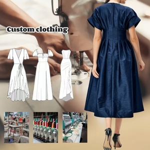<span class=keywords><strong>Vestido</strong></span> Midi <span class=keywords><strong>azul</strong></span> <span class=keywords><strong>oscuro</strong></span> elegante personalizado de pequeña cantidad directo de fábrica perfecto <span class=keywords><strong>para</strong></span> baile de graduación 2025, vestidos de novia y vestidos de noche - Product Image 2