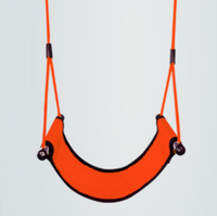 Siège de balançoire suspendu Ropecube pour enfants, en tissu, cordes en polyester réglables, ceinture de sécurité pour garderie, maison, intérieur/extérieur, jardin