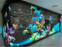 Publicité commerciale Transparent LED Affichage Bâton Fenêtre Verre LED Flexible Film Adhésif Autocollant Écran Affichage Affichage