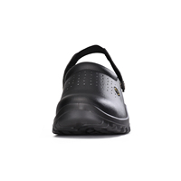 Chaussures de travail antidérapantes noires pour chef, chaussures de sécurité pour la cuisine, l'industrie alimentaire, les restaurants, les salles blanches, les laboratoires