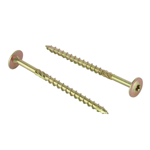 17 chủ đề cắt Wafer đầu loại ngoài trời vít T25 Bit khoan Torx Ổ đĩa lớn Giàn đầu knurling sàn gỗ vít với loại - Product Image 6