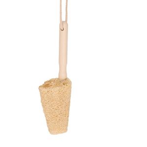 Éponge naturelle en loofah avec manche en bois et boucle de suspension pour le nettoyage de la cuisine - Product Image 5