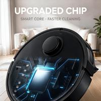 Pasokan Pabrik 2000pa 3-in-1 Robot Vacuum Cleaner Pintar Otomatis untuk Menyapu dan Mengepel Basah Kering dengan Giroskop