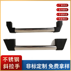 Stainless Steel Tubular Handle Kh-1515 Polished Galvanized For Machine Tool Safety Door - Product Image 3