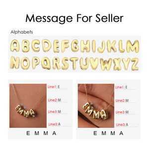 <span class=keywords><strong>Collana</strong></span> con nome donna Emanco Drop Shipping <span class=keywords><strong>personalizzata</strong></span> 3D con lettere in acciaio inossidabile placcato oro <span class=keywords><strong>collana</strong></span> <span class=keywords><strong>personalizzata</strong></span> alla moda - Product Image 6