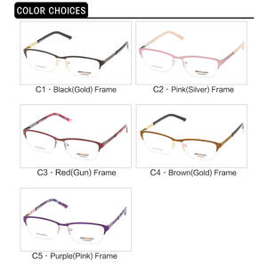 Monturas de Gafas Rectangulares Semi-Rimless para Mujer Greylock, Lentes Planas SF9022, Estilo Cómodo - Product Image 3