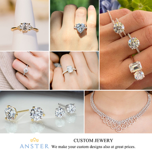 Nhẫn Kim Cương Làm Phòng Thí Nghiệm IGI Được Chứng Nhận VS1 DEF 0.7ct Nhiều Kích Cỡ Tùy Chỉnh Với Vàng Trắng - Product Image 5