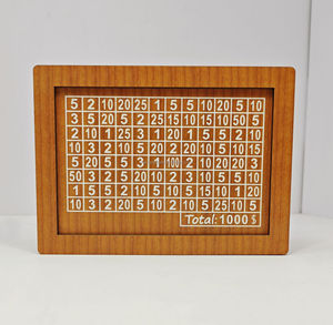 Wooden Money <strong>Box</strong> Money Bank Money <strong>Saving</strong> <strong>Box</strong> <strong>with</strong> 10000 Dollars Target - Product Image 2