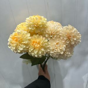 Fleurs artificielles Junheyuan, bouquet en soie à 7 têtes pour mariage, décoration de la maison, arrangement floral - Product Image 4