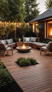 Mesa de fuego de granja revestida de cerámica, calentador rústico para exteriores para reuniones en el patio trasero del campo - Product Image 2