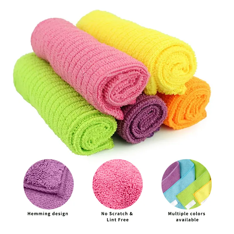Wholesale cotton square cloth hand wipe absorbent cotton breathable kitchen cleaning non-oil multi-function absorbent cloth