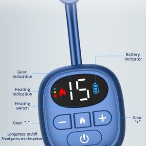 Masseur de cou électrique intelligent mini EMS, chauffant, à double impulsion, avec compresse chaude à température constante - Product Image 4