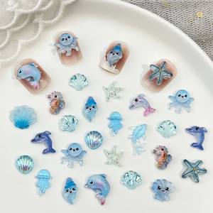 ชุดเครื่องประดับตกแต่งเล็บลายการ์ตูนธีมมหาสมุทร น่ารัก <span class=keywords><strong>รูป</strong></span>ปลาโลมา ปลาดาว <span class=keywords><strong>แมง</strong></span>กะพรุน ทำจากเรซิ่น สำหรับงาน DIY แฟชั่น ตกแต่งบ้าน ของขวัญปีใหม่ และเคสมือถือ - Product Image 3