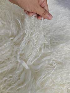 Tissu en <span class=keywords><strong>fourrure</strong></span> de mouton tibétain à poils longs, tissu en <span class=keywords><strong>fourrure</strong></span> de mouton mongol à poils longs et bouclés, doublure en <span class=keywords><strong>fourrure</strong></span> animale - Product Image 5