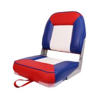 Siège de pêche pliable en cuir PU imperméable du fabricant, chaise marine pliable pour bateaux pontons et yachts