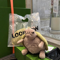 Peluche Tortue JC Timmy Mignonne, Jouet en Peluche Super Doux, Poupée en Coton PP, Tortue en Peluche pour Cadeau d'Anniversaire Enfant
