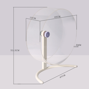 Rueda de correr silenciosa de acrílico, rueda con soporte para chinchilla, <span class=keywords><strong>erizo</strong></span>, hamster, 45cm, venta al por mayor - Product Image 2