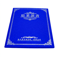 Titulaire de certificat de graduation A4 de couverture de diplôme personnalisé du fournisseur fiable de la Chine avec le panneau duplex d'impression d'écran de logo