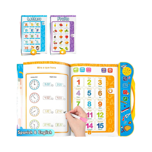 Jouets éducatifs Montessori espagnols pour enfants Apprentissage sensoriel Musical Livres interactifs <span class=keywords><strong>Espagnol</strong></span> et anglais pour les tout-petits - Product Image 2