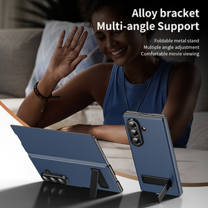 Cover per <span class=keywords><strong>Cellulare</strong></span> in Pelle PC+PU Antiurto con Supporto a Striscia per <span class=keywords><strong>Samsung</strong></span> Galaxy Z Fold 3/4/5/6/7 - Product Image 5