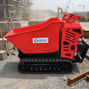 Новый мини-погрузчик KNDMAX на гусеничном ходу с гидравлическим приводом, бензиновый двигатель Perkins, для строительных работ, с ковшом, мини-самосвал - Product Image 1