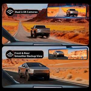 Rétroviseur de streaming 11,26 pouces avec caméra double 2,5K pour Cybertruck - Product Image 3