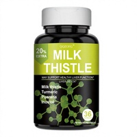 Milk Thistle Silymarin Marianum 16 Kapsul Detoksifikasi Hati & Dukungan Antioksidan Menutrisi Perut untuk Dewasa