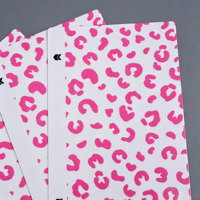 FONLYU - Adhesivo Transparente para la Parte Trasera del Teléfono con Textura de Zebra y Leopardo, Impresión 3D, Material de Película de 190*120 mm para Máquina de Corte con Plotter