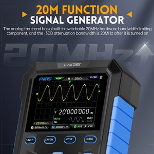 FNIRSI DPOX180H เครื่องกำเนิดสัญญาณ DDS 180Mhz 50000WFM/S สองในหนึ่งเดียว 2 ช่องสัญญาณ ออสซิลโลสโคปแบบดิจิตอลพกพา USB สำหรับการดีบัก - Product Image 4