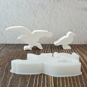 Handmade Eco-Friendly 3D Resin Art Storage Molds S1350 PC Ins Flying birds combination Ornaments Silicone <b>Cake</b> <b>Tools</b> Resin - Product Image 5