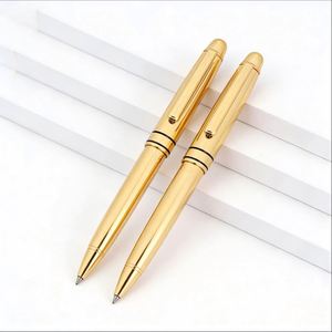 Golden Luxury Metal Ballpoint Wholesale Business Elegant <b>Pen</b> Signature <b>Pens</b> With Custom Logo Suitable for Corporate Gifts - Product Image 1