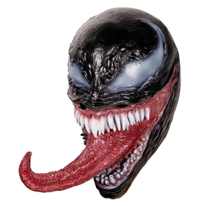 <span class=keywords><strong>Maschera</strong></span> di Venom per Halloween, Cosplay da Supereroe, <span class=keywords><strong>Maschera</strong></span> in Latex con Lingua Lunga, Accessorio Horror Spaventoso - Product Image 2