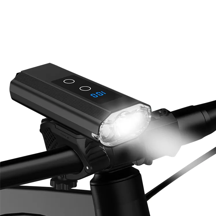 Lanterna de bicicleta universal recarregável, luz dianteira de led para bicicleta com 1000 lumens e 6000mah