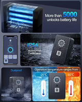 Kotonlink Fingerprint BLE Smart Key Lock Box pour clé de maison, agent immobilier, bureau, garage