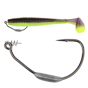 Spinpoler crochet de pêche Heavy Duty 5/0 7/0 10/0 lestés <span class=keywords><strong>Raptor</strong></span> Swimbait crochet large écart verrouillage ressort souple leurre crochet basse truite - Product Image 1