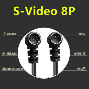 8PIN S Terminal Mini Din8 Core Audio and Video Line S-Video Set-Top Box Scanner Surveillance Consumer Electronics - Product Image 4