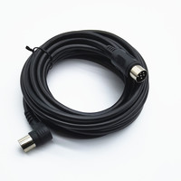 Benutzer definierte ODM OEM rechtwinklige Din 6-polige Stecker-Stecker-Kabel Big Din Audio-Kabel MD MINI Din Kabel Kabel baugruppe