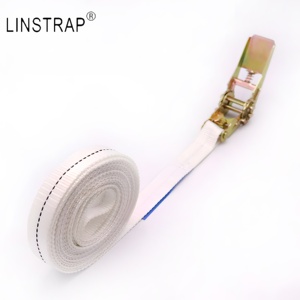 Liniu bán buôn 1inch Tie xuống lashing Ratchet dây đeo vành đai căng thẳng mà không móc để kiểm soát hàng hóa - Product Image 6