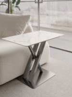 Support de pied de table en métal personnalisable de style italien minimaliste pour table d'appoint en dalle de quartz, pieds de table de luxe pour salon et salle à manger