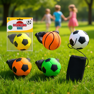 ลูกบอลเด้งดึ๋งพร้อมสายยางยืด 6 ซม. สำหรับเด็กเล่นกลางแจ้ง - Product Image 2
