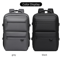 Sac à dos pour ordinateur portable imperméable et durable avec protection pour écran de 15,6 pouces, capacité de 20 à 39 L, fermeture à glissière, pour usage professionnel et bureautique