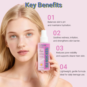 Tónico Calmante para Adolescentes de Marca Blanca OEM con Hamamelis y Centella Asiática, Hidratante, Calmante, Equilibrante del pH, Sin Sulfatos, Vegano, Cuidado de la Piel - Product Image 2