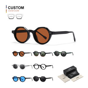 Moda de gama alta Retro moda UV400 gafas de sol estilo europeo americano hombres mujeres propiónico ácido aguja protección coloreada - Product Image 1