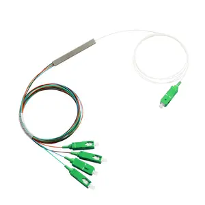 高质量1x2 1x4 1x8 1x16光纤分路器钢管电缆2路4路8路16路光纤PLC分路器