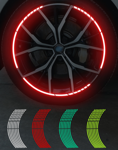 <span class=keywords><strong>Adesivi</strong></span> Luminosi per Cerchioni <span class=keywords><strong>Auto</strong></span> e Moto da 18 Pollici, Strisce Riflettenti di Sicurezza per Pneumatici - Product Image 1