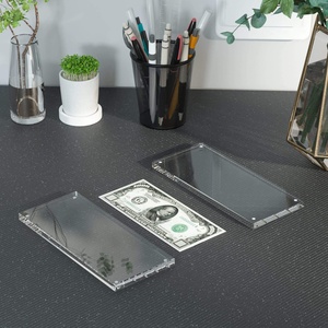 Boîtier de protection en acrylique transparent personnalisable pour booster box japonais poli, avec couvercle magnétique, idéal pour l'affichage sur bureau – Vente chaude - Product Image 1
