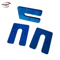 Cale en plastique ABS de 1/8 po pour la fixation de portes/fenêtres et le nivellement de carreaux - Design moderne, forme de fer à cheval emboîtable, étanche et durable