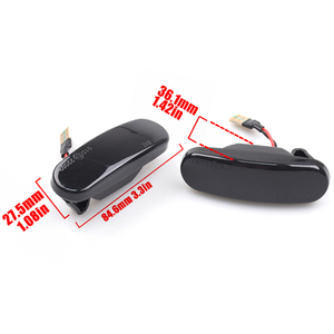 2 uds. Lámpara repetidora de luz de posición lateral de señal de giro LED dinámica para <span class=keywords><strong>Fiat</strong></span> Panda 169 Grande Punto Inkl <span class=keywords><strong>Evo</strong></span> Doblo <span class=keywords><strong>Fiorino</strong></span> Linea Idea - Product Image 2